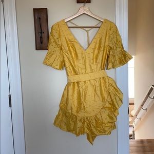 Bright Yellow low back dress